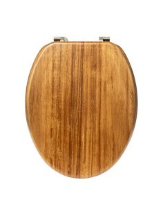 Copriwater "Blackacia" in Legno di Acacia – 46,5x37,3x6,4 cm, Eleganza Naturale per il Bagno