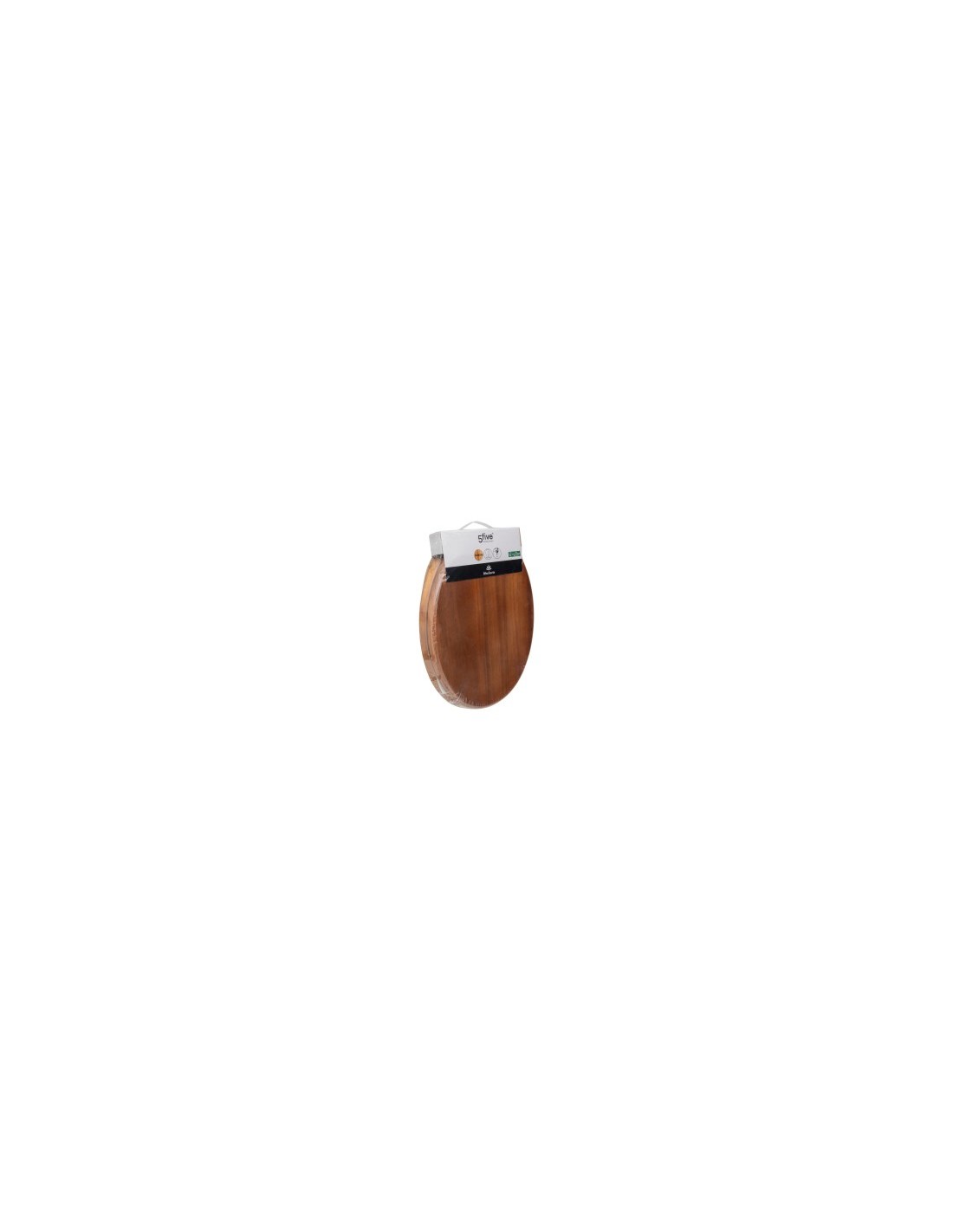 Copriwater "Blackacia" in Legno di Acacia – 46,5x37,3x6,4 cm, Eleganza Naturale per il Bagno