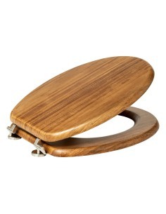 Copriwater "Blackacia" in Legno di Acacia – 46,5x37,3x6,4 cm, Eleganza Naturale per il Bagno