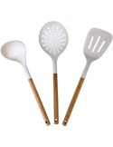 Set "Harmony" di 3 utensili da cucina in acacia, dimensioni L. x P. x A. cm, peso 0,060 Kg, utensili in legno, cucina ecologica