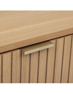 Comodino "Tasso" 2 cassetti, dimensioni L. 40 x P. 40 x H. 52,5 cm, peso 11,450 kg, design compatto, camera da letto, pratico