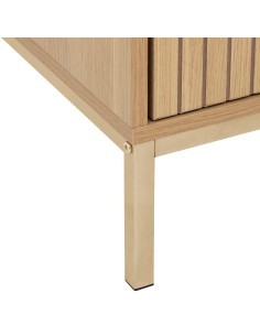 Comodino "Tasso" 2 cassetti, dimensioni L. 40 x P. 40 x H. 52,5 cm, peso 11,450 kg, design compatto, camera da letto, pratico