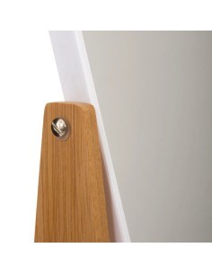 Specchio Natureo 16 cm x 22 cm, cornice in bambù, dimensioni L. 16 x H. 22 x P. 6 cm, stile naturale, bagno, camera da letto