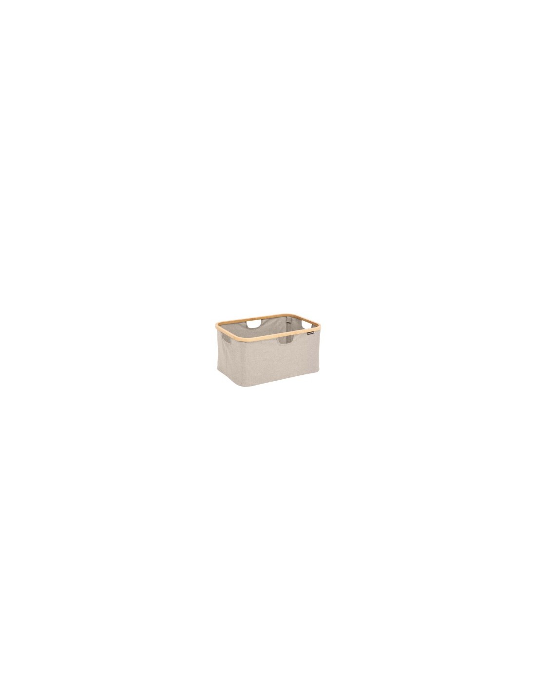 Cestino portaoggetti pieghevole 57x37x27 cm, poliestere e bambù, contenitore salvaspazio, cestino organizer, pieghevole, pratico