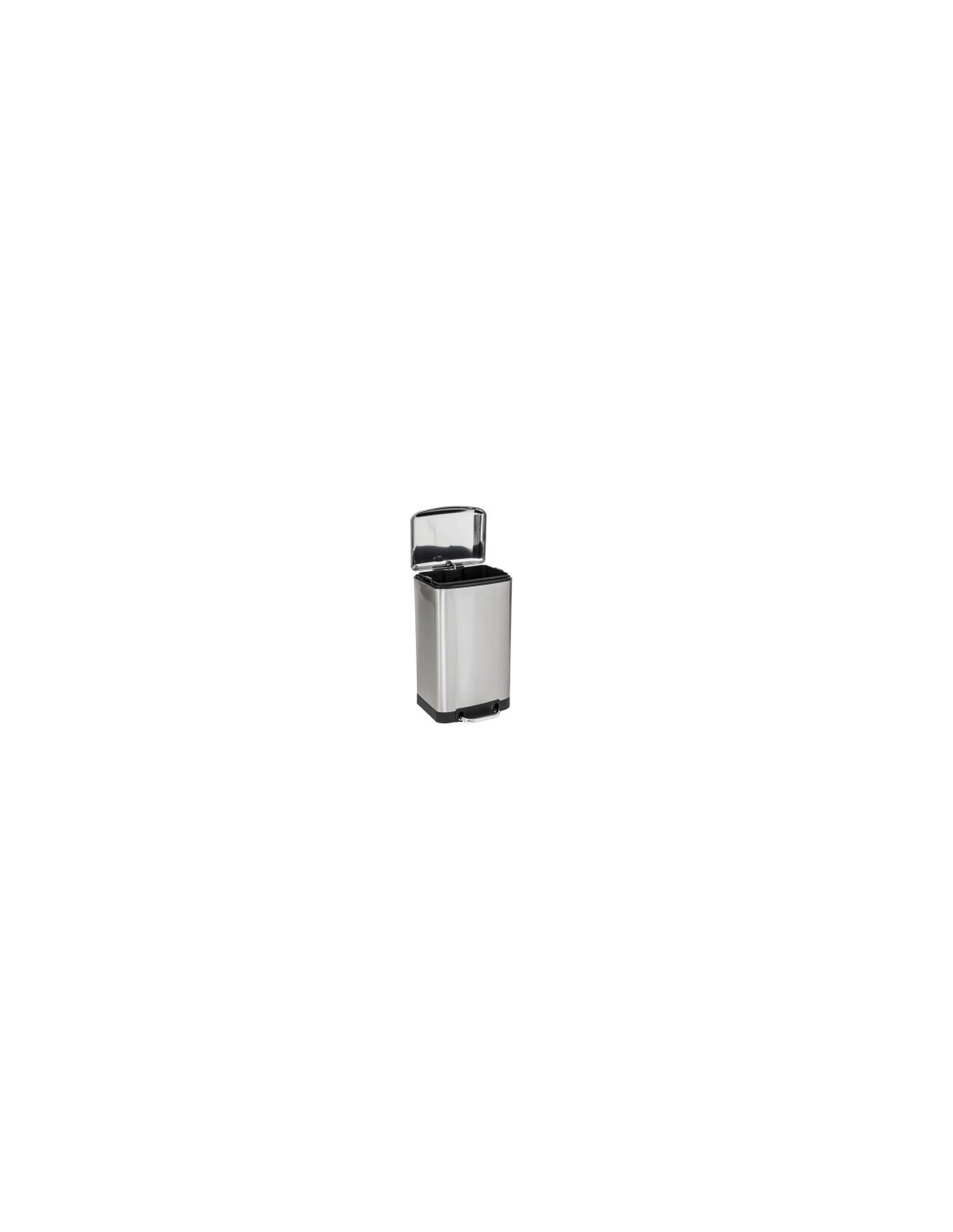 Ariane bidone per rifiuti in acciaio inox 20 litri, dimensioni L. 53,3 x l. 30 x h. 30 cm, resistente, moderno, bagno, cucina