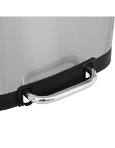 Ariane bidone per rifiuti in acciaio inox 20 litri, dimensioni L. 53,3 x l. 30 x h. 30 cm, resistente, moderno, bagno, cucina