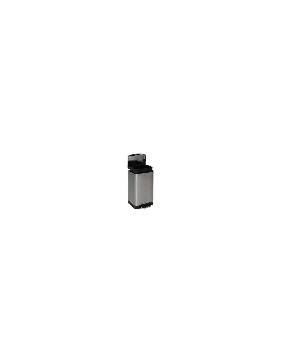 Ariane bidone per rifiuti in acciaio inox 20 litri, dimensioni L. 53,3 x l. 30 x h. 30 cm, resistente, moderno, bagno, cucina