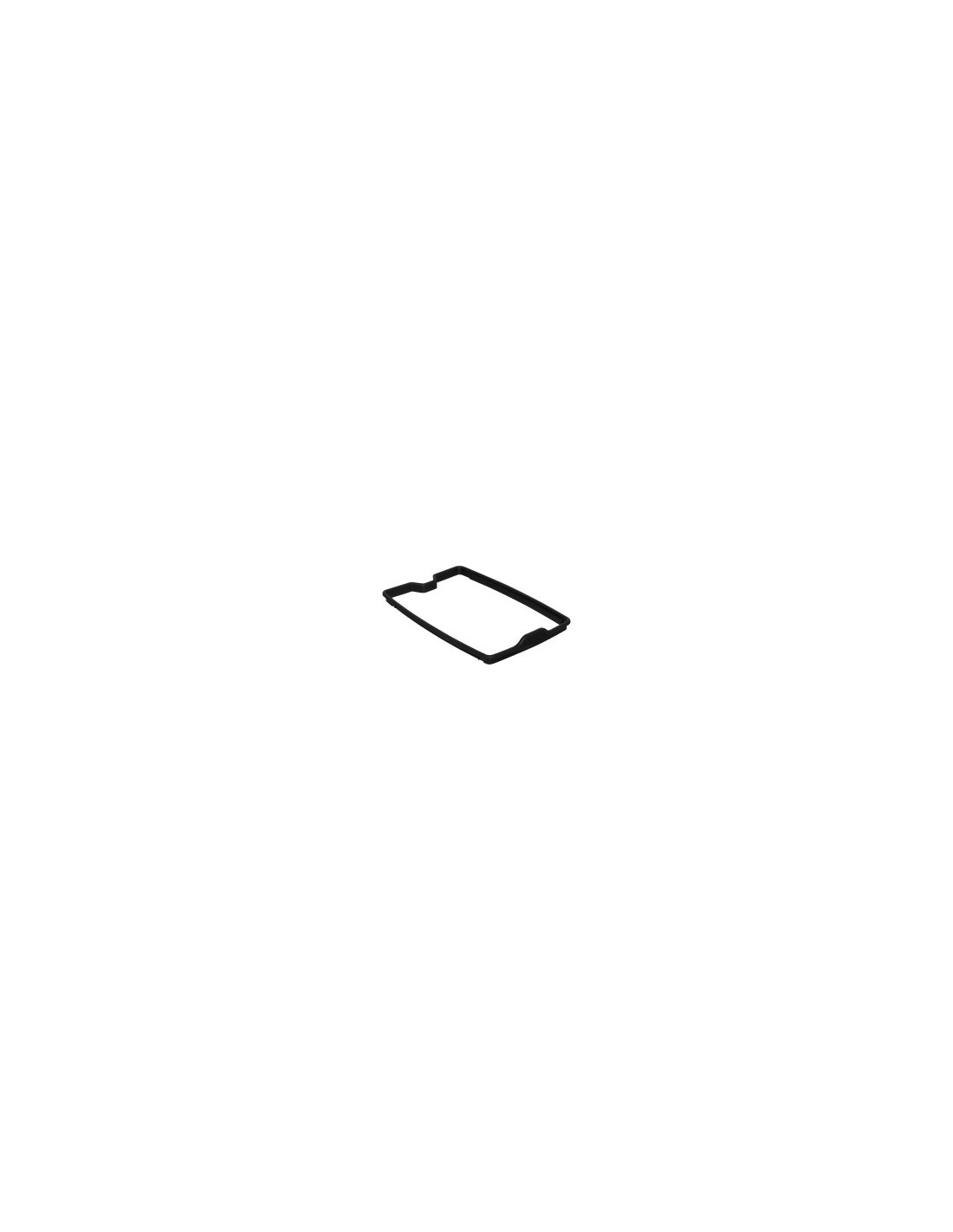 Bidone della spazzatura sottile 40 litri in plastica grigia, dimensioni L. 39 x P. 23,5 x A. 59 cm, leggero, resistente