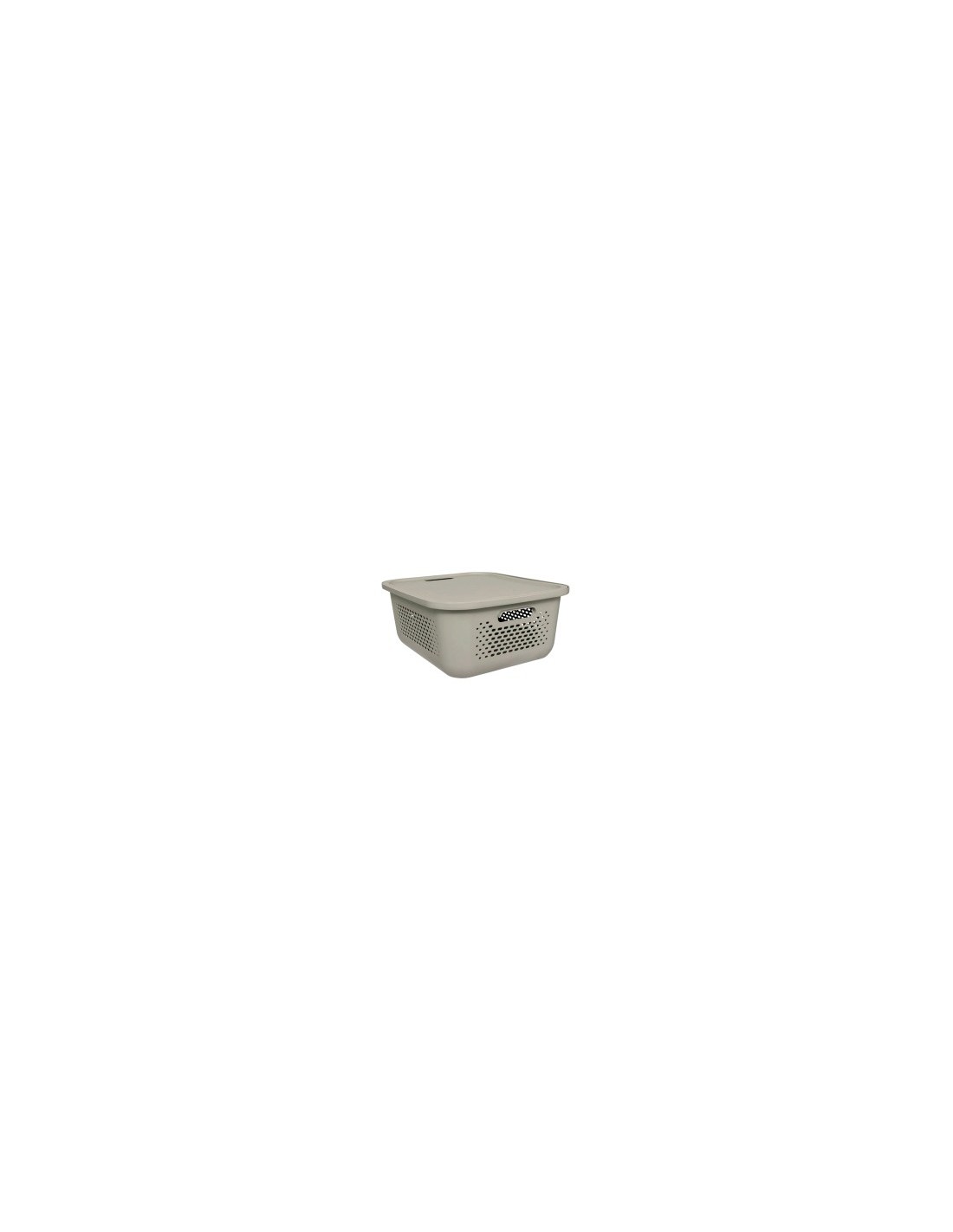 Cestello "Aera" 13,9L con coperchio, dimensioni L. 38 x l. 32,7 x H. 15,4 cm, leggero e pratico, ideale per organizzare casa