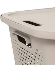 Cestello "Aera" 13,9L con coperchio, dimensioni L. 38 x l. 32,7 x H. 15,4 cm, leggero e pratico, ideale per organizzare casa