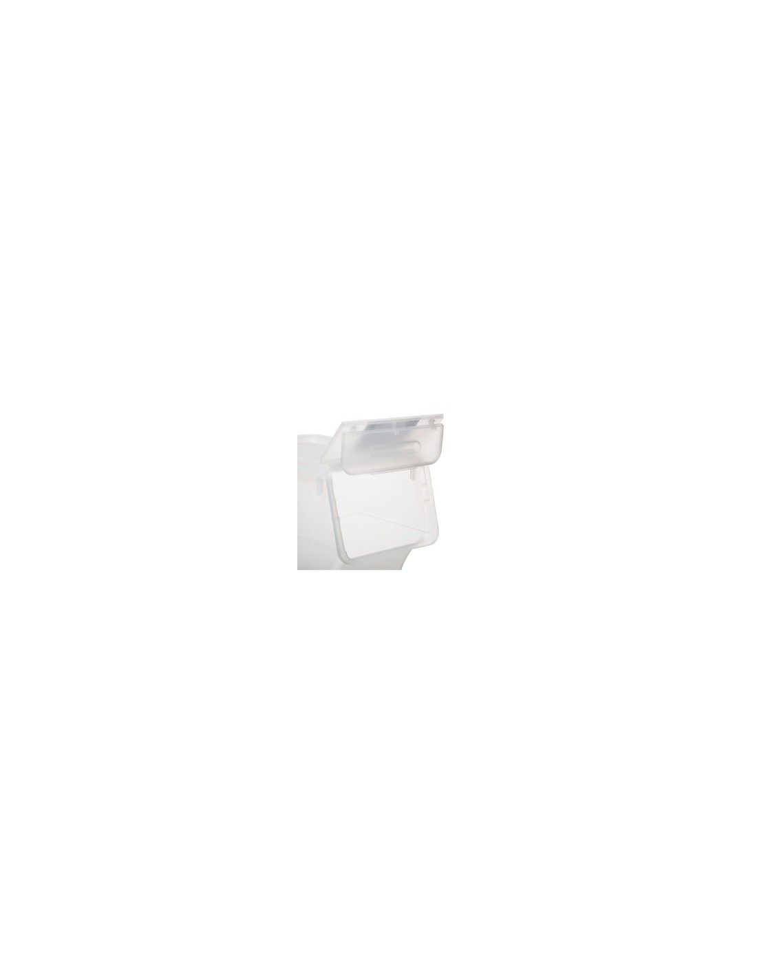 Scatola con apertura frontale 24L, dimensioni L. 28,5 x P. 45,5 x H. 31 cm, pratica e salvaspazio, ideale per organizzare casa