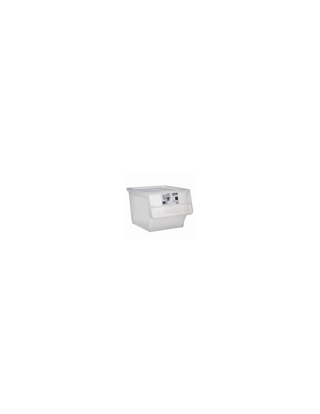 Box con apertura frontale 34L, dimensioni L. 38 x P. 45,5 x H. 31 cm, pratico e spazioso, ideale per organizzazione domestica