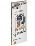 Appendiabiti doppio Artemis, dimensioni L. 80 x P. 50 x H. 150 cm, pratico e funzionale, peso 3,5 kg