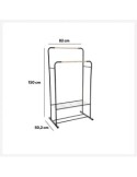 Appendiabiti doppio Artemis, dimensioni L. 80 x P. 50 x H. 150 cm, pratico e funzionale, peso 3,5 kg