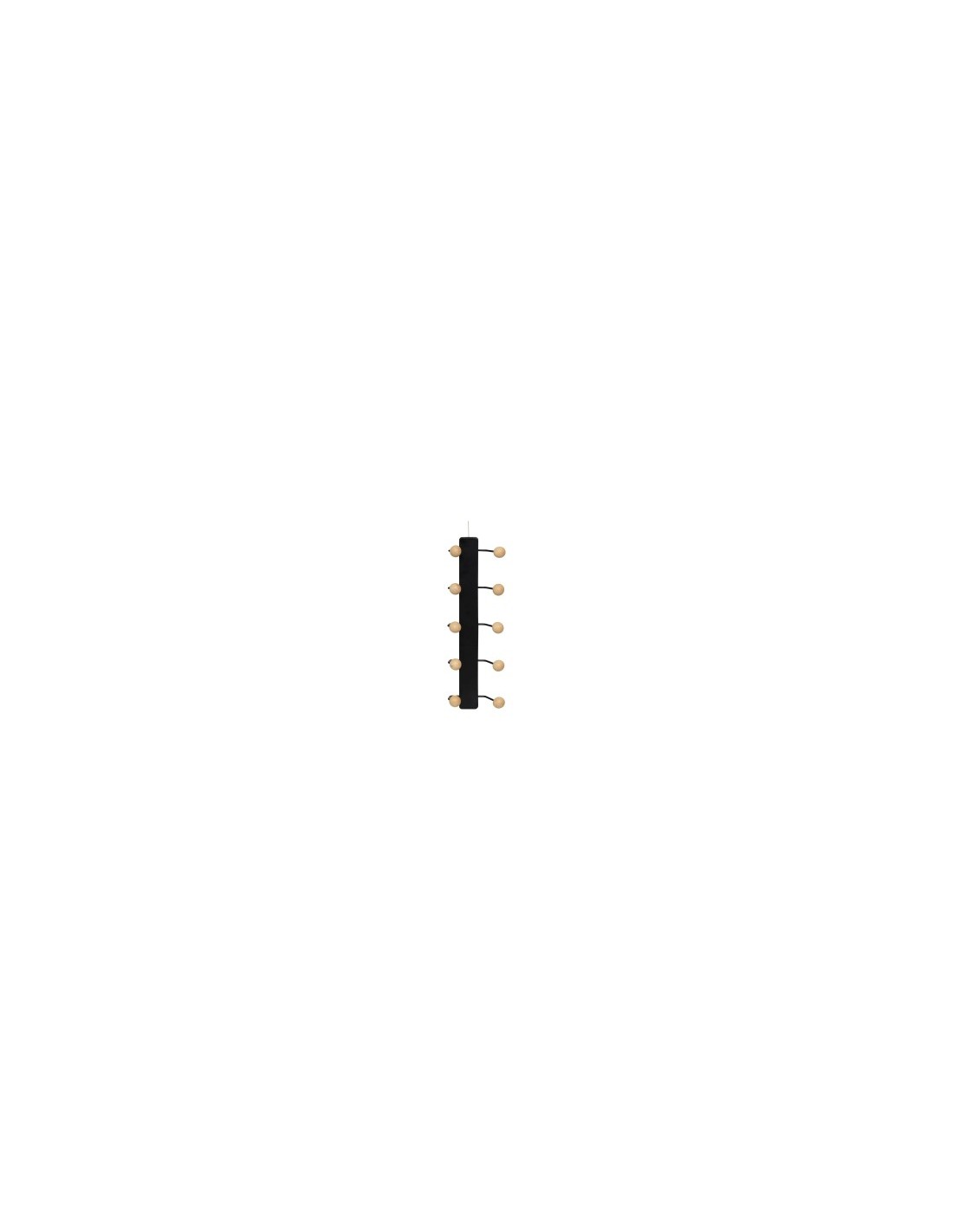Appendiabiti da muro 10 posti, dimensioni L. 44 x l. 14 x h. 7,5 cm, compatto e salvaspazio, peso 0,5 kg