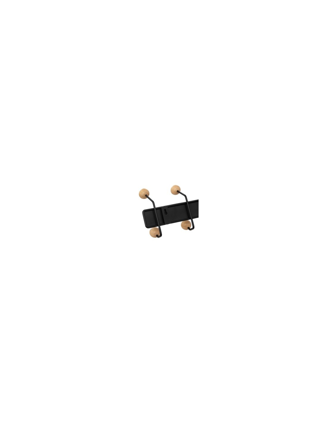 Appendiabiti da muro 10 posti, dimensioni L. 44 x l. 14 x h. 7,5 cm, compatto e salvaspazio, peso 0,5 kg