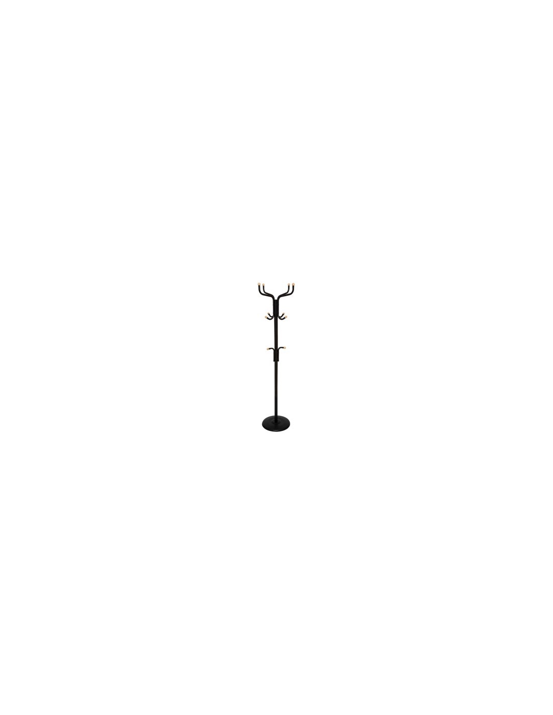 Appendiabiti , 11 posti, altezza 176 cm, colore nero, pratico e funzionale per ingresso e camere