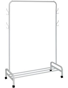 5five Appendiabiti bianco 180x118 cm, dimensioni L. 118 x P. 45,5 x H. 160 cm, elegante e funzionale