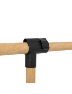 Appendiabiti estensibile effetto legno, L. 150 x P. 122 x H. 42 cm, estensibile da 95,5 a 160 cm