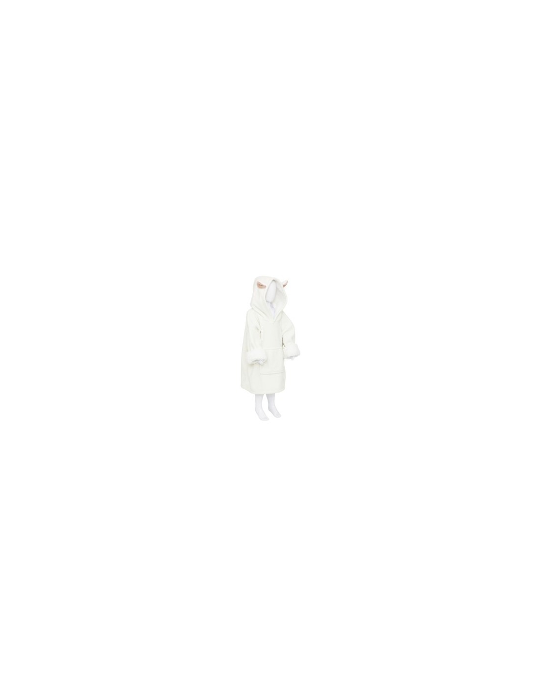 PLAID 174252E FELPA CON CAPPUCCIO PECORA BIANCO