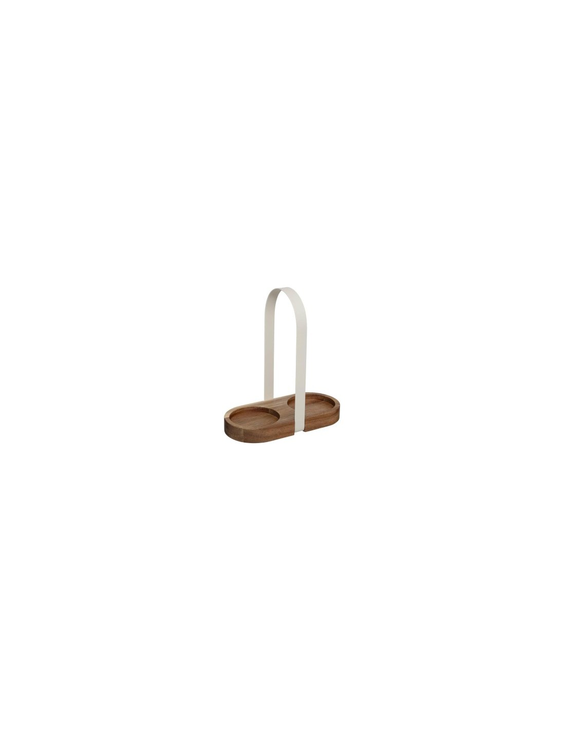 Set olio e aceto Harmony in vetro boro, acacia e ferro, L. 19 x l. 17 x h. 8 cm, elegante e pratico