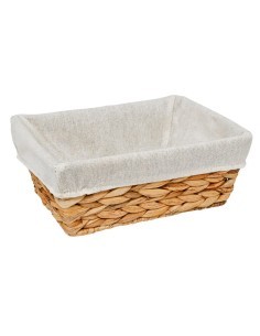 Cestino pane giacinto, L. 25,5 x l. 18,5 x h. 9,5 cm, in giacinto e ferro, elegante e resistente