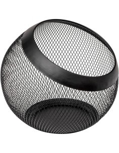 5five Portacapsule rotondo Mayaj, P. 24 x H. 21 cm, in acciaio, per 70 capsule, pratico e moderno