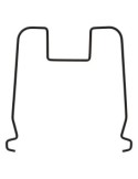 Portapadelle estensibile in ferro, dimensioni L. 58,5 x l. 21 x h. 18 cm, resistente e versatile
