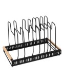 Portapadelle estensibile in ferro, dimensioni L. 58,5 x l. 21 x h. 18 cm, resistente e versatile