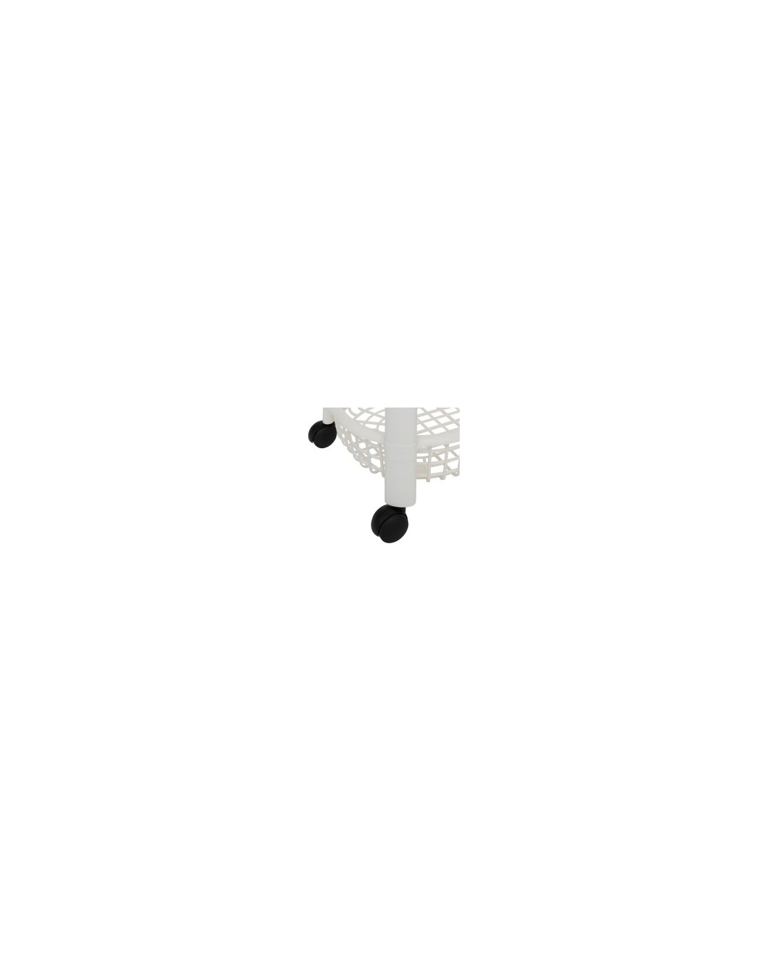 Carrello 4 Piani Bianco, Pratico e Compatto, Dimensioni 46,5 x 26 x 78,8 cm