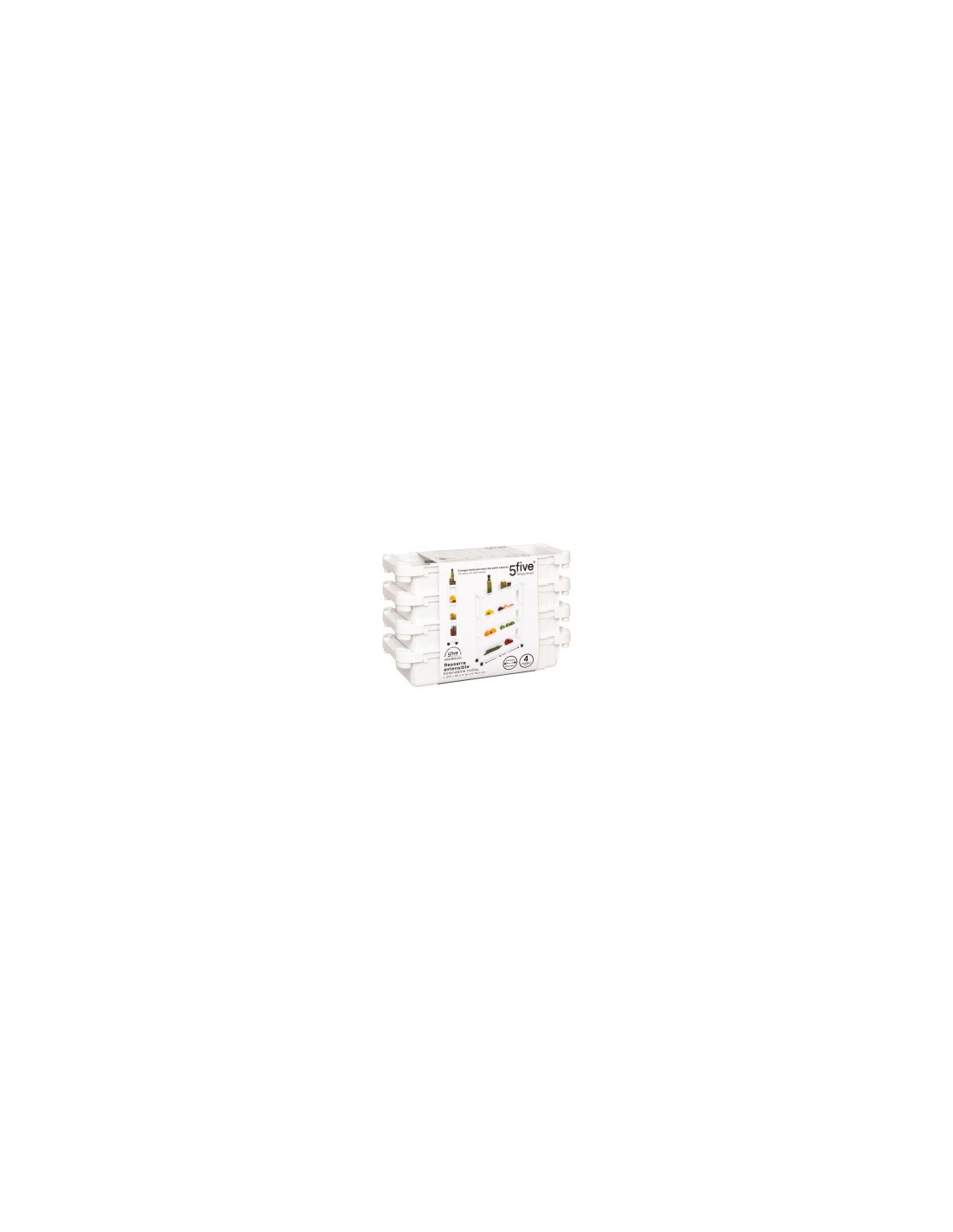 Carrello 4 Ripiani Bianco, Dimensioni 37,5x15x79 cm, con Ruote e Spazio Ottimizzato