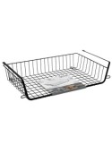 Cestino Portaoggetti Nero 51,5x30x11,5 cm, Cestino Organizzatore, Portaoggetti per Casa, Contenitore Nero