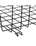 Cestino Portaoggetti Nero 51,5x30x11,5 cm, Cestino Organizzatore, Portaoggetti per Casa, Contenitore Nero