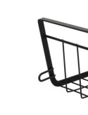 Cestino Portaoggetti Nero 51,5x30x11,5 cm, Cestino Organizzatore, Portaoggetti per Casa, Contenitore Nero