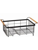 Scolapiatti e Posate in Metallo 46,5x32x19,4 cm, Porta Posate e Scolapiatti Cucina, Organizzatore Utensili da Cucina