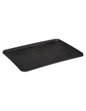 Scolapiatti Maya in Metallo Nero, Organizzatore Cucina 43x32x13,5 cm, Scolapiatti in Metallo Resistente