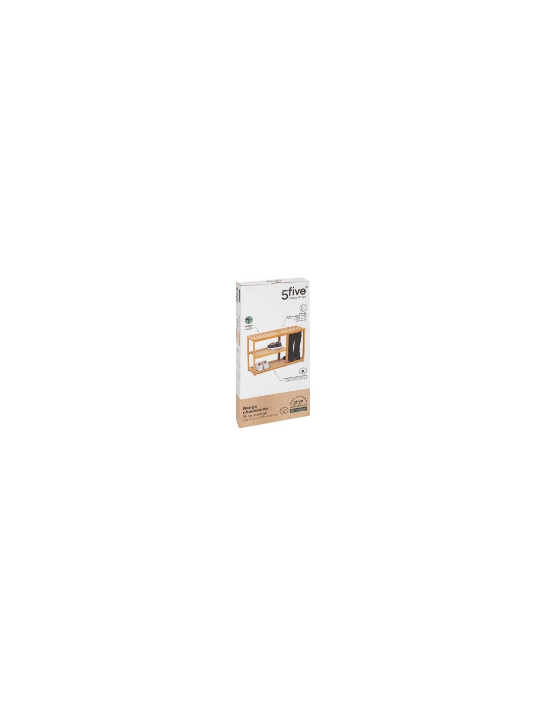 Scarpiera in Bambù "Sicela" 71x33x9 cm – 5Five Simply Smart, Elegante e Salvaspazio