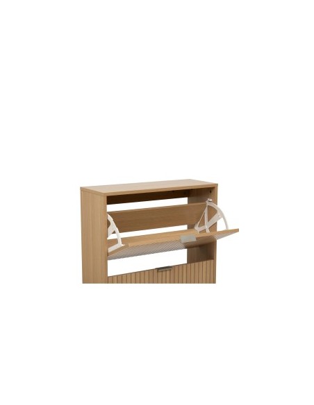 Scarpiera 3 Cassetti in Legno 63x24x131,5 cm, Pratica e Spaziosa per Organizzare le Scarpe