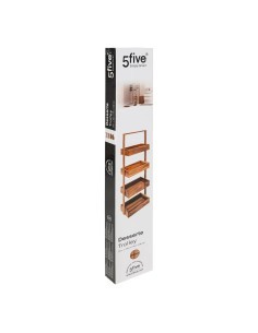 Scaffale Acacia 4 Livelli, 88x26,8x16 cm, Elegante e Funzionale per Ogni Ambiente