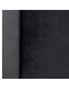 Sedia Pieghevole in Velluto Nero, Sedia Comoda e Elegante per Casa e Ufficio
