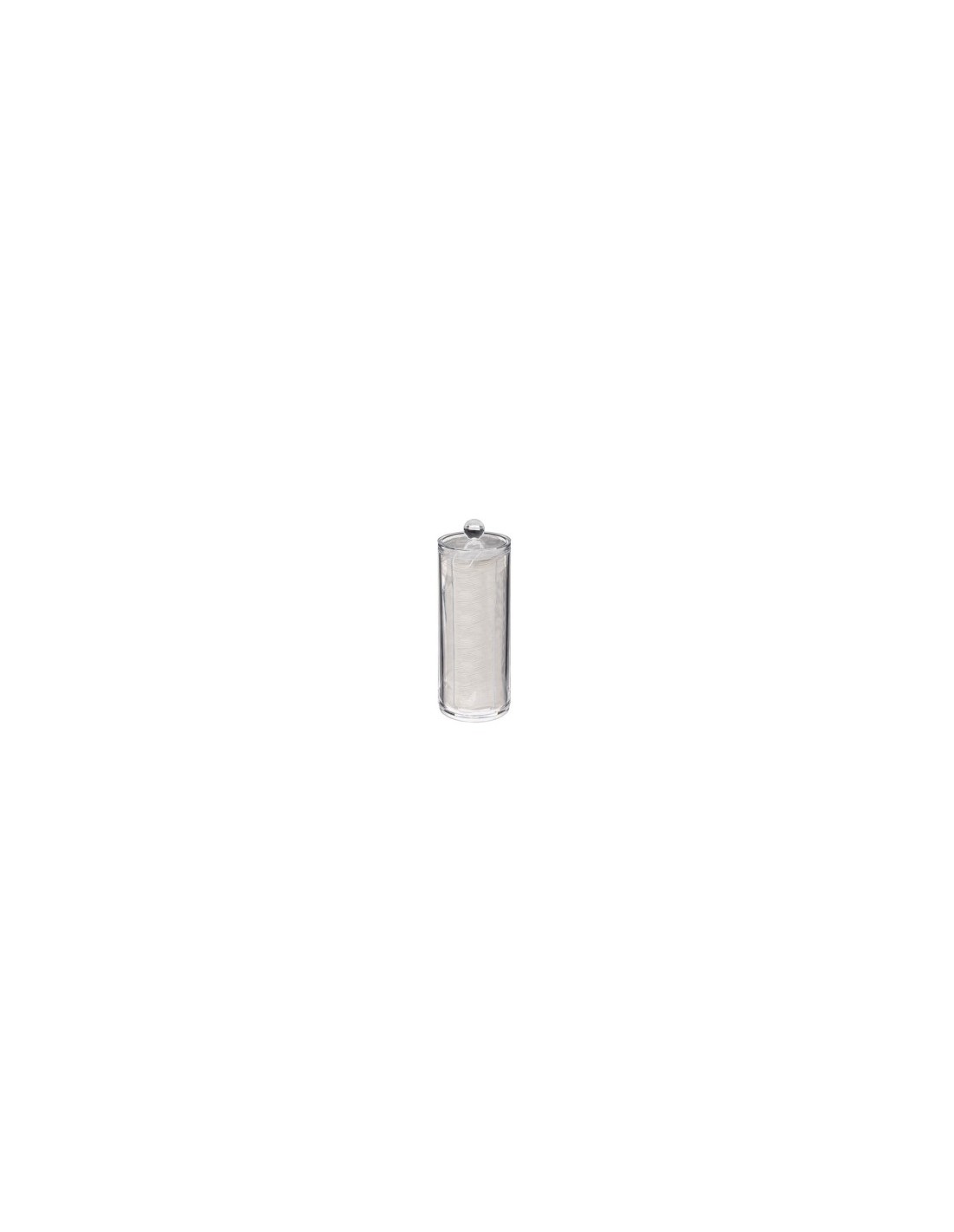 Dispenser 80 Dischetti Cotone, Design Compatto, Altezza 20 cm, Leggero, Materiale Resistente