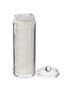 Dispenser 80 Dischetti Cotone, Design Compatto, Altezza 20 cm, Leggero, Materiale Resistente 2