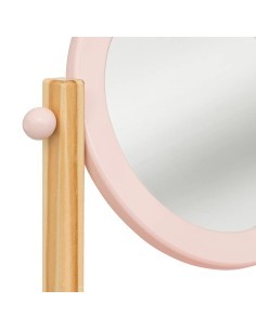 Specchiera Chary Rose 22x16 cm con Cassetto in MDF E1 e Pino, Design Elegante per il Tuo Ambiente