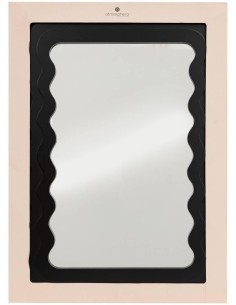Specchio Bisellato Nero 40x55 cm, Elegante Design in MDF | Specchio BISAUTE