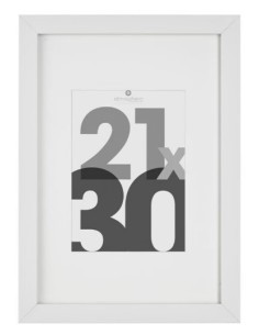 Cornice Foto Éva 21x30 cm Bianco | Elegante Cornice in Legno per Arredo Casa