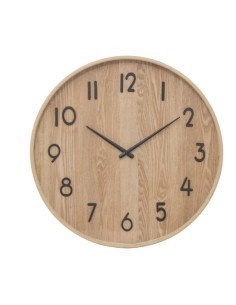 Orologio Ivana D55cm Legno Chiaro | Orologio da Parete Elegante in Legno Chiaro