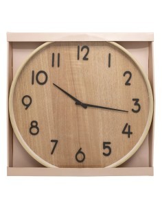 Orologio Ivana D55cm Legno Chiaro | Orologio da Parete Elegante in Legno Chiaro