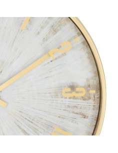 Orologio da Parete Izzie D30cm Dorato, Design Moderno ed Elegante per Ogni Ambiente