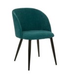 Poltrona in Velluto Verde Giada, Gambe Nere, Design Moderno, Elegante e Confortevole, Ideale per Salotto o Studio