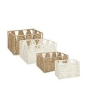 Cassetta 3° Misura Soleya 30x25x17cm, Metallo e Carta, Organizer Funzionale per Casa e Ufficio